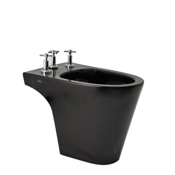 Bidet Ferrum Marina negro 3 orificios