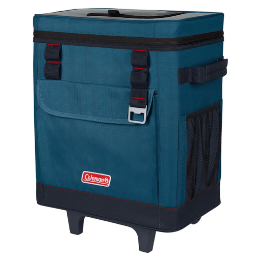 Conservadora Bolso Térmica Soft 42 Latas 42 hs Azul con Ruedas Coleman