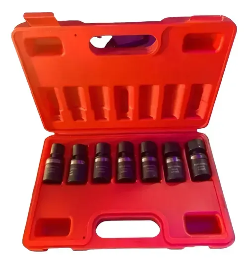 Juego de Bocallaves Encastre 1/2" Alto Impacto movimiento universal 7 Piezas Ruhlmann