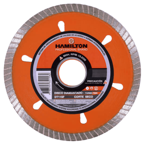 Disco Diamantado Hamilton 115 mm Turbo Fino