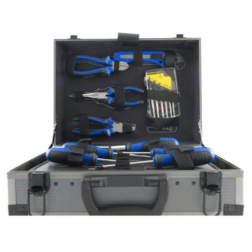 Set de herramientas 62 Piezas con Maleta de Aluminio y División Interna KLD