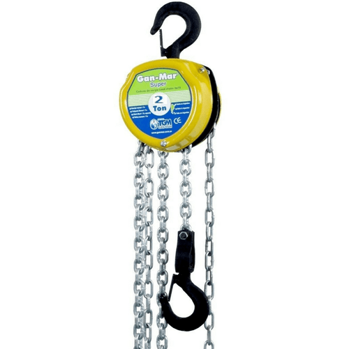 Elevador Aparejo Manual 2 Toneladas Con Cadena 3 m Gan Mar