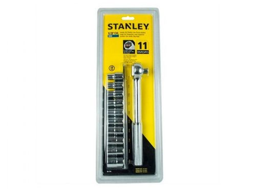 Juego de Bocallaves Encastre 1/2" con Criquet 11 Piezas Stanley