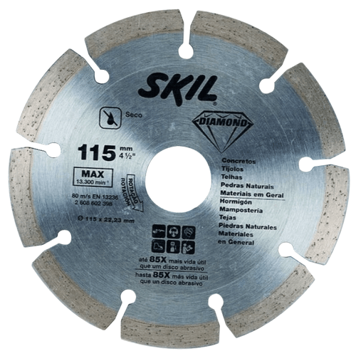 Disco Diamantado Skil 4.1/2" Segmentado