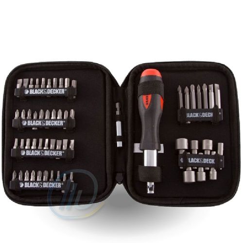 Set Juego Atornillador Criquet 56 Piezas A7104 Black+Decker