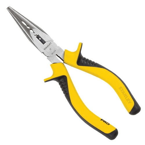 Pinza Alicate Pro De Punta Larga Con Pela Cable 84-053