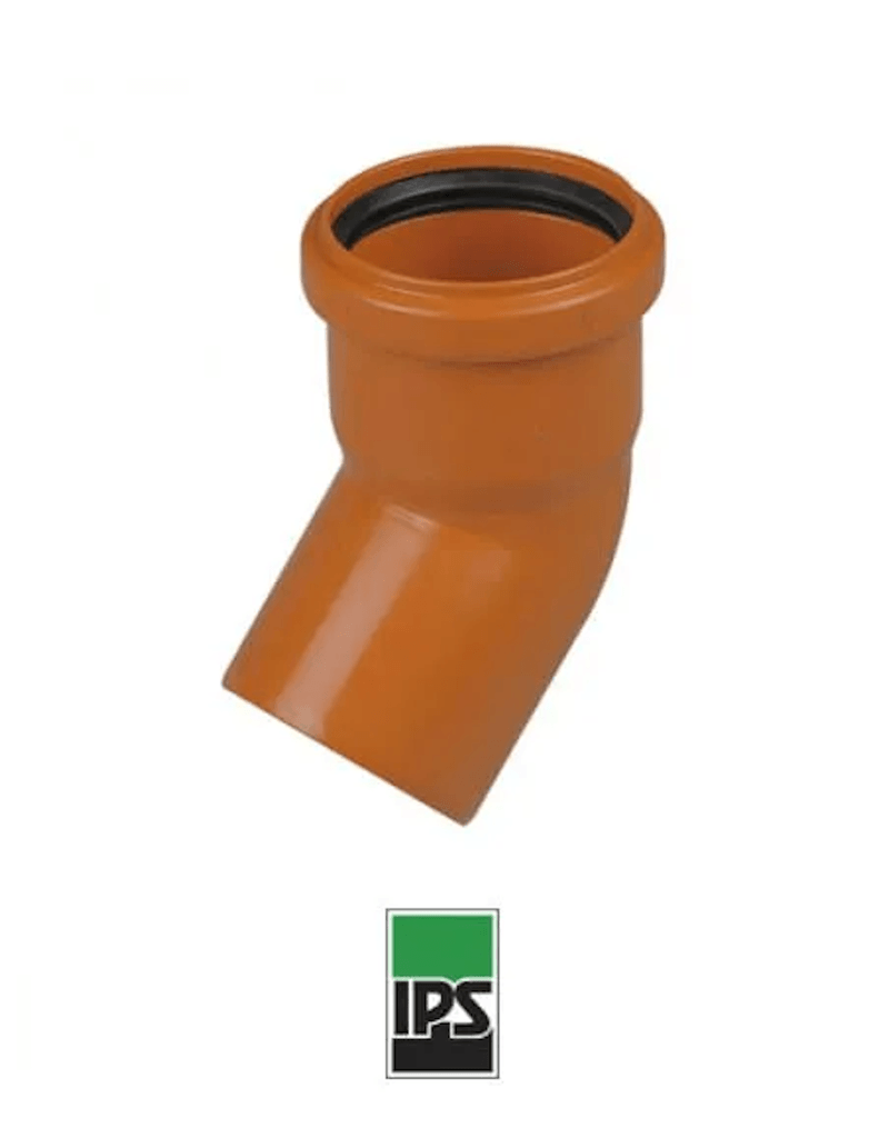 Codo a 45 grados macho-hembra de 63mm estandar - IPS