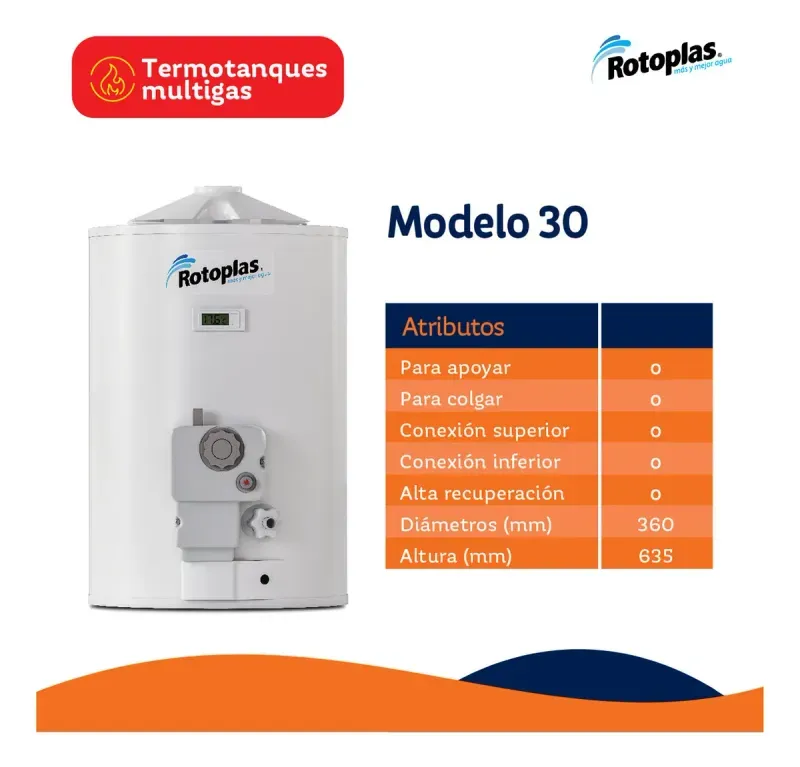 Termotanque Multigas - Rotoplas-1755948455809
