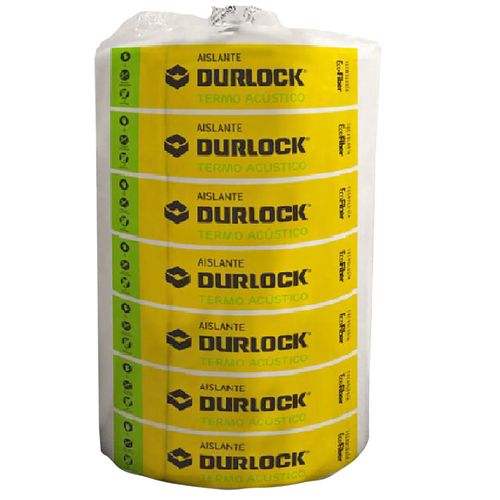 Lana PET para techo 50mm con barrera de vapor rollo x 15m2 - Durlock