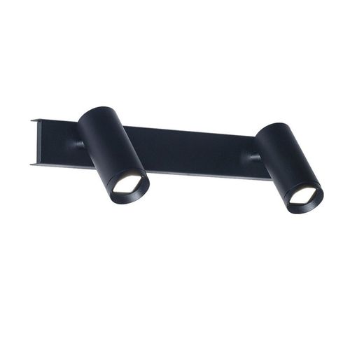 Aplique 2 Luces Led negro Nachos - Ronda Iluminación - 20302ne