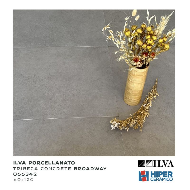 Porcellanato Ilva Tribeca Concrete Brodway 60 x 120cm 1ra. Calidad-1760299373551