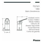 Grifería Monocomando para Bidet Piazza Domani-1760308954297