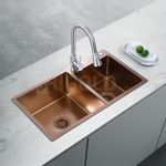 Bacha para Cocina Doble Higold Rose Gold 83,8x55,9x25,4cm-1760393558427