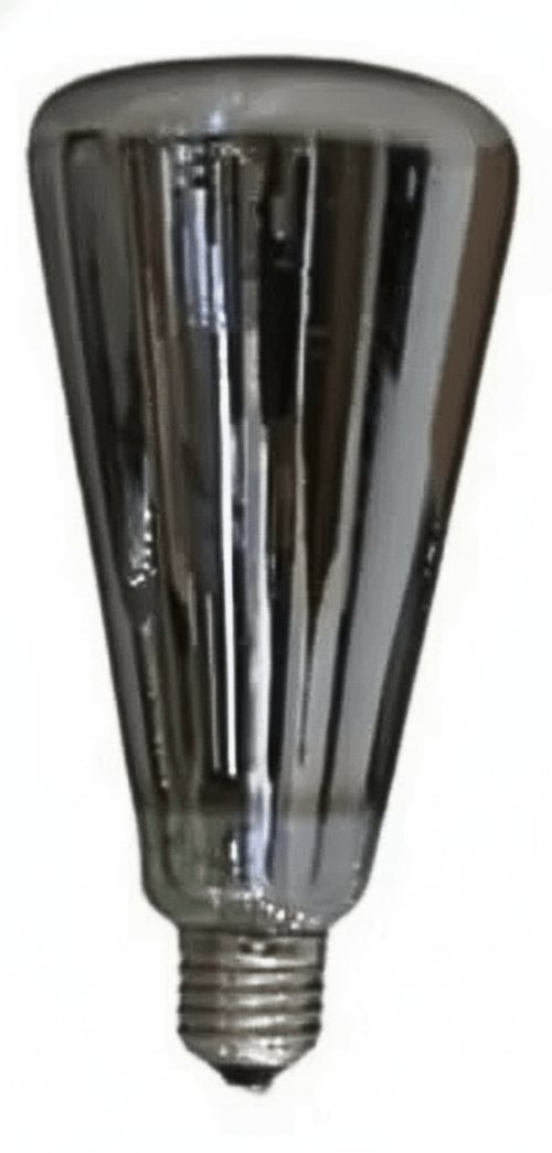 Lámpara Led Filamento Botella Plateada 8w Dimerizable Blanco E 2700k Lgp - Lfa-bo90s-8w