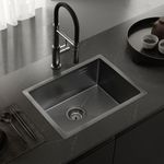 Bacha para Cocina Johnson Signature Enkel 55 Gun Black Nano PVD Simple-1760476281693
