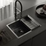 Bacha para Cocina Johnson Signature Enkel 55 Gun Black Nano PVD Simple-1760476292160