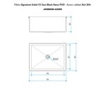 Bacha para Cocina Johnson Signature Enkel 55 Gun Black Nano PVD Simple-1760476262028