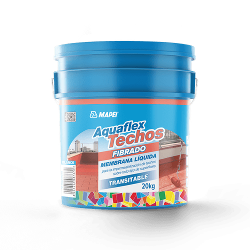 Membrana líquida Aquaflex fibrado blanco - Mapei